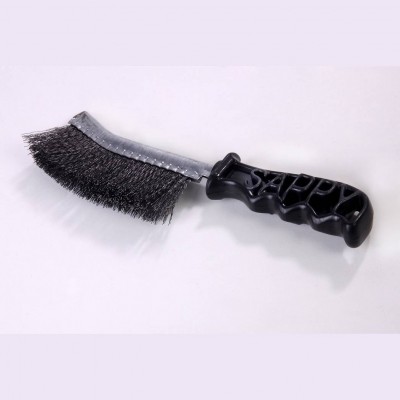 carbon steel crimped wire knife brush